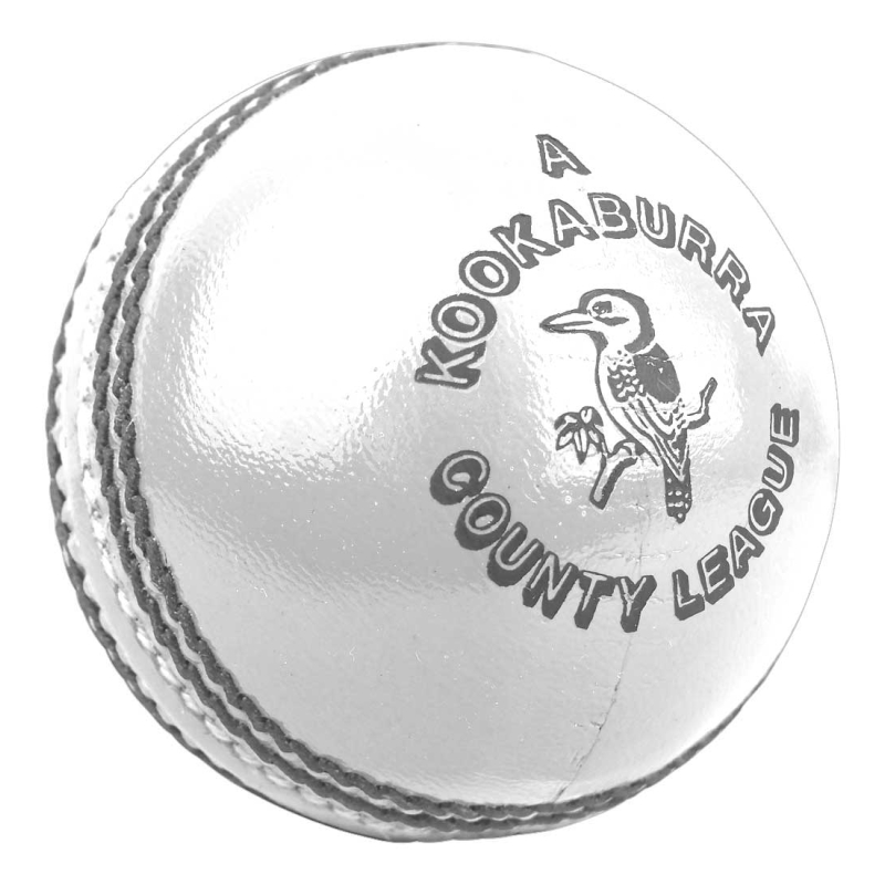 Pelota de Cricket de la Liga del Condado de Kookaburra - Blanco