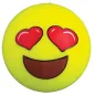 Gris Ojos Corazón Emoji Hockey Ball