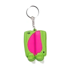 OBO Mini Legguard/Kicker Keyring - Pink / Green