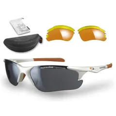 Gafas de sol intercambiables Sunwise Twister (blanco) + estuche