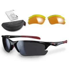 Sunwise Twister Sunglasses (Black) + FREE Hard Case