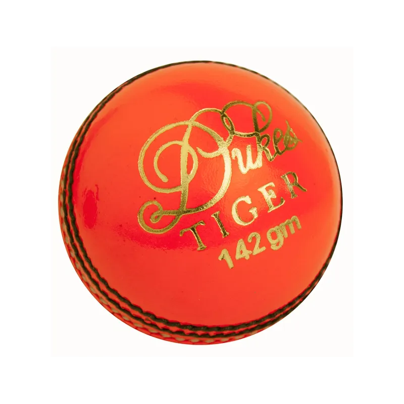 Dukes Tiger Junior Cricket Ball - Orange