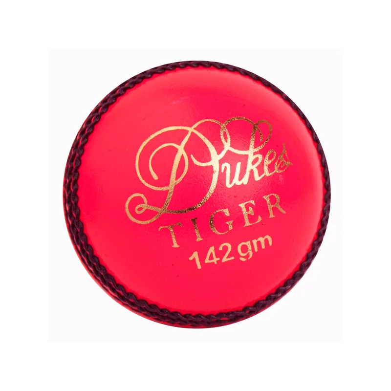 Dukes Tiger Junior Cricket Ball - Pink