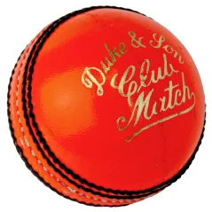 Dukes Club Match Cricket Ball - Orange