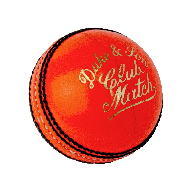 Dukes Club Match Cricket Ball - Orange