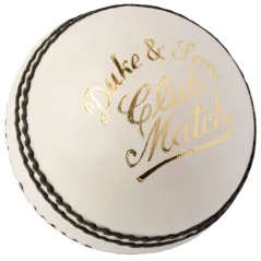 Dukes Club Match Cricket Ball - White