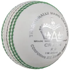 Gray Nicolls Crown 2 Star Cricket Ball - White (2020)
