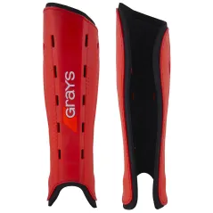 Grays G600 Hockey Shinguards - Red/Black (2023/24)