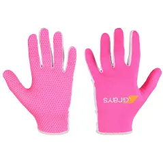 Guantes de hockey grises Skinful - Fluo Pink / White (2019/20)