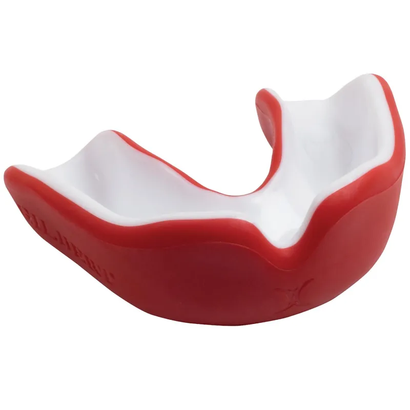 Gilbert Virtuo Dual Density Mouthguard - Red/White (2023/24)