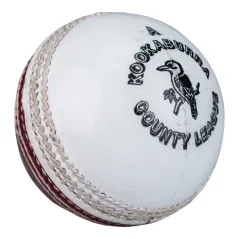 Kookaburra County League Cricket Ball - Red/White (2020) -