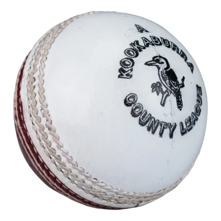 Kookaburra County League Cricket Ball - Red/White (2023)