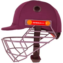 Grijze Nicolls Elite Junior Cricket-helm - Maroon (2020)