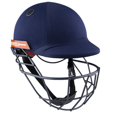 Casco Nicolls Atomic 360 Cricket gris - Azul marino (2020) -