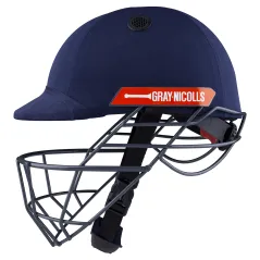 Casco Nicolls Atomic 360 Cricket gris - Azul marino (2020) -