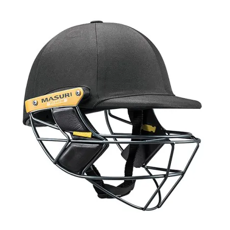 Masuri E Line Titanium Cricket Helmet - Black (2022)