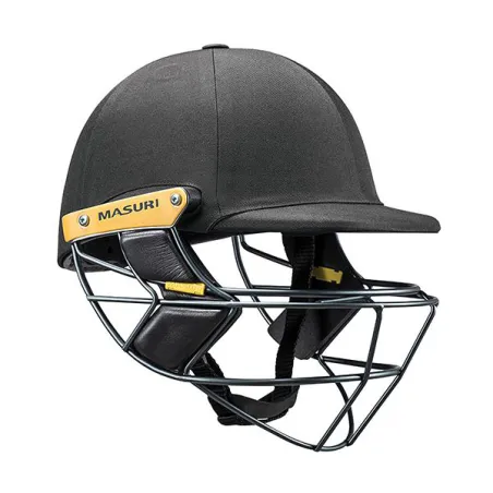 Masuri E Line Steel Cricket Helm - Zwart (2020)
