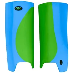 OBO Robo Hi-Rebound Legguards - Green/Peron Blue