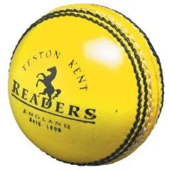 Lettori Cricket Ball in pelle gialla coperta