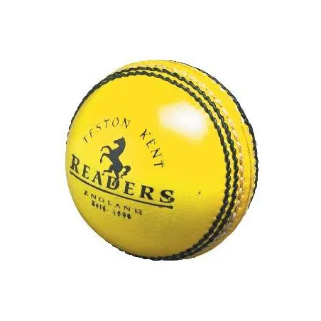 Leser Indoor Yellow Leather Cricket Ball
