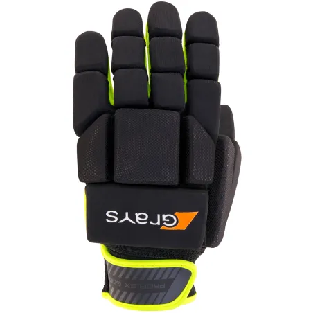 Grays Proflex 1000 Hockey Glove - Black/Fluo Yellow (2020/21)