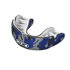 OPRO Power-Fit Camo Mouthguard - Black/Blue/Silver