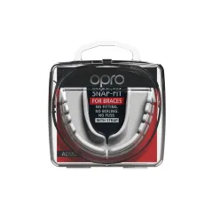 OPRO Snap-fit Braces Mouthguard - White