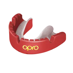 Protector bucal OPRO Self-Fit GEN4 Gold Braces - Rojo / Perlado