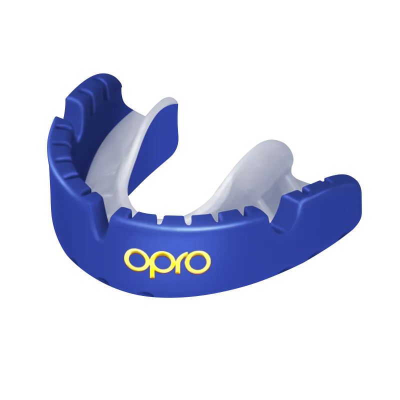 OPRO Self-Fit GEN4 Gold Braces Mouthguard -Pearl Blue/Pearl