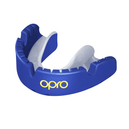 Protector bucal OPRO Self-Fit GEN4 Gold Braces - Azul Perla /