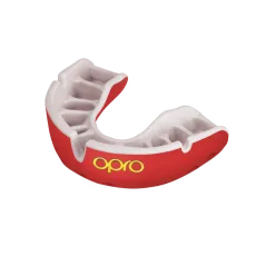 OPRO Self-Fit GEN4 Junior Gold Mouthguard - Red/Pearl
