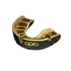 OPRO Self-Fit GEN4 Junior Gold Mouthguard - Black/Gold  - Hockey Mouthguards