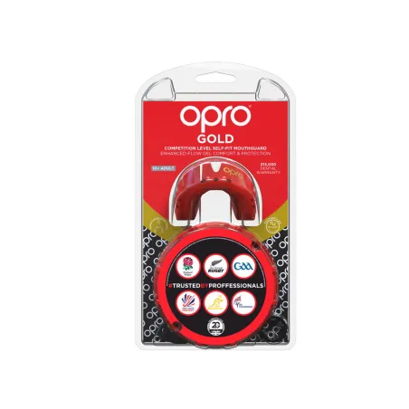 Protector bucal OPRO Self-Fit GEN4 Gold - Rojo / Perlado -