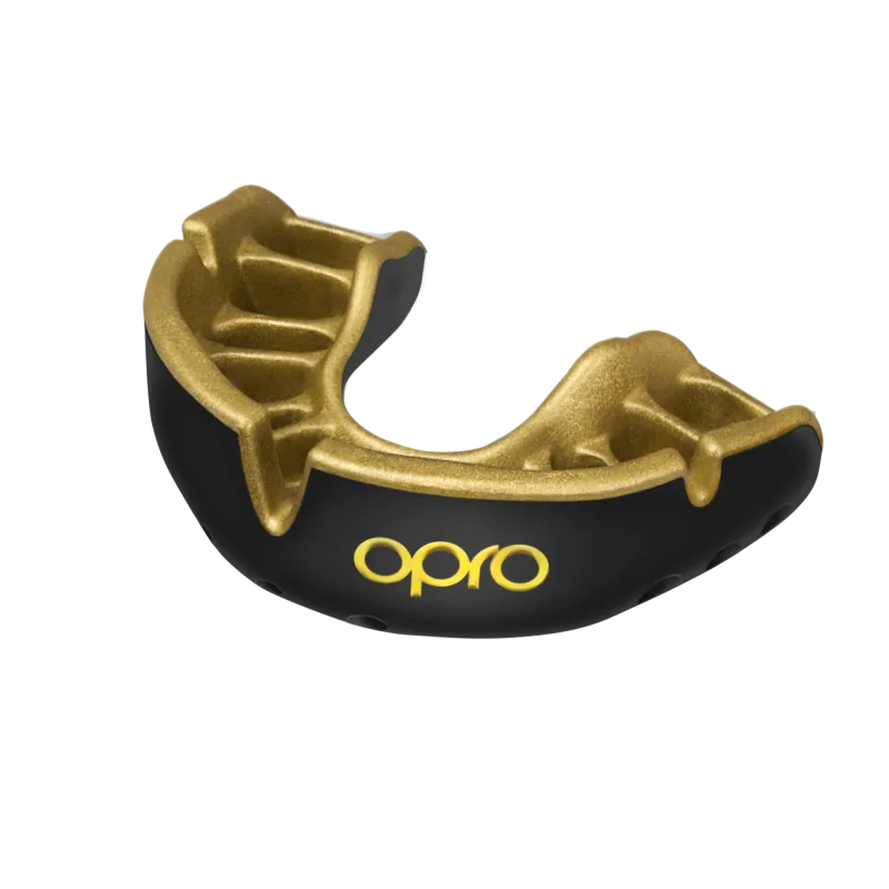 OPRO Self-Fit GEN4 Gold Mouthguard - Black/Gold