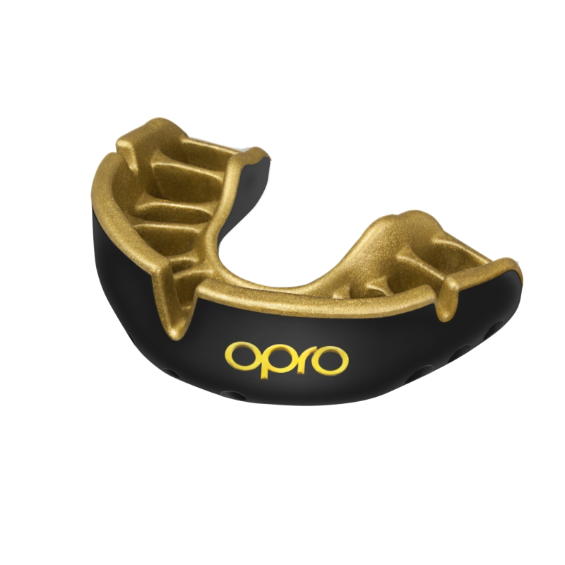 Protector bucal OPRO Self-Fit GEN4 Gold - Negro / Dorado -