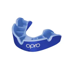 OPRO Self-Fit GEN4 Junior Silver Mouthguard - Blue/Light Blue