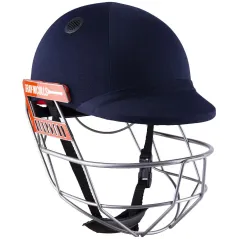 Casque de cricket gris Nicolls Ultimate 360 Pro - Bleu marine
