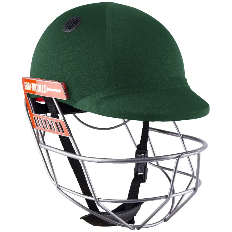 Casco da cricket Nicolls Ultimate 360 Pro grigio - Verde (2021)