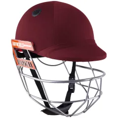 Casco Nicolls Ultimate 360 Pro Cricket gris - Granate (2021) -