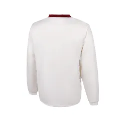 TK Langarm Cricket Sweater - Maroon Trim