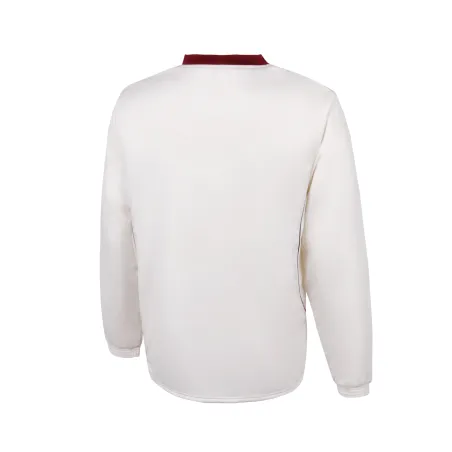 TK Junior Long Sleeve Cricket Sweater - Maroon Trim