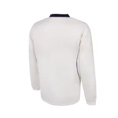 TK Junior Long Sleeve Cricket Sweater - Navy Trim