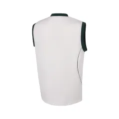 TK Sleeveless Cricket Slipover - Green Trim