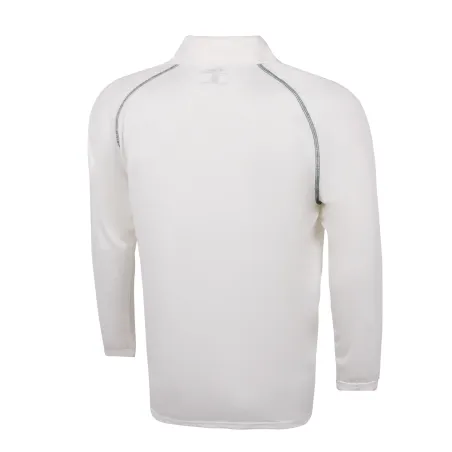 TK Long Sleeve Cricket Shirt - Green Trim