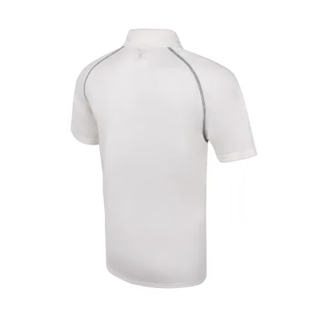 TK Junior Short Sleeve Cricket Shirt - Green Trim