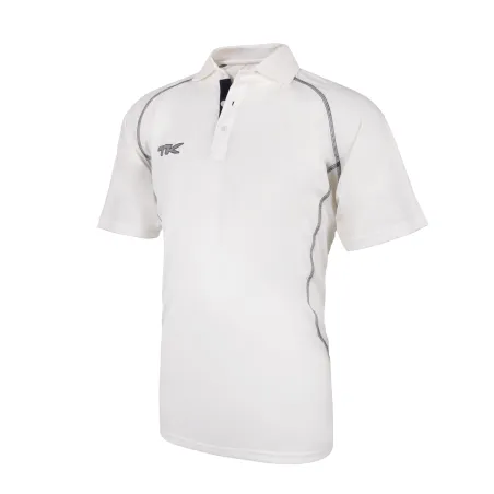 TK Junior Cricket Shirt Met Korte Mouwen - Navy Trim