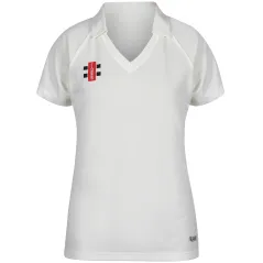 Camiseta de cricket gris Nicolls Matrix V2 de manga corta para