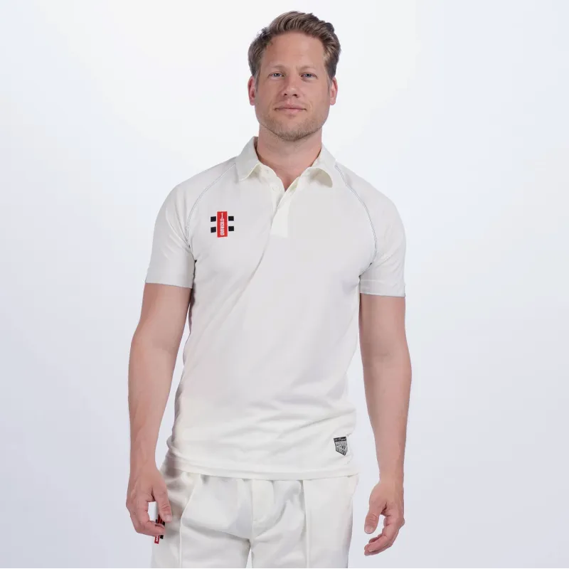 Gray Nicolls Matrix V2 Short Sleeved Junior Cricket Shirt (2023)