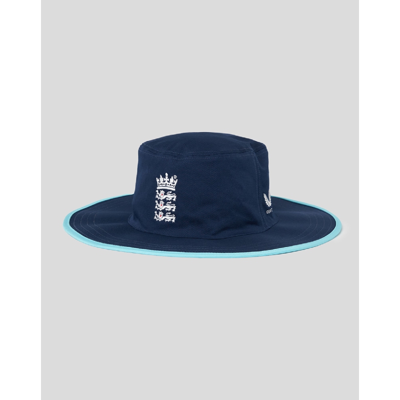 England Cricket Wide Brim Hat - Navy (2022/23)  - England Replica Cricket Kleidung