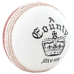 Readers County Crown Cricket Ball (Red/White)